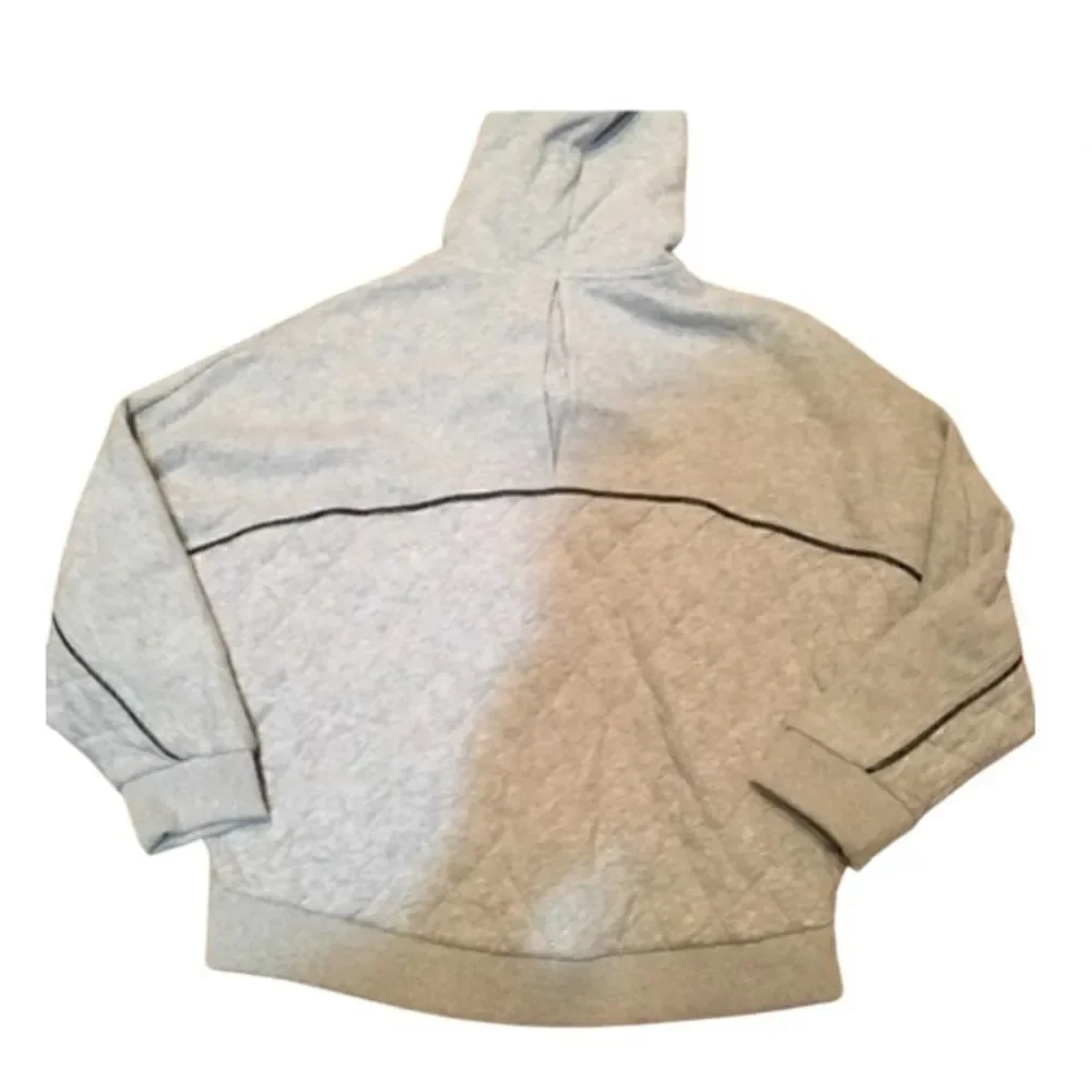 NWT 7 For All Mankind  Girls hoodie quilted jacket faux leather detail XL